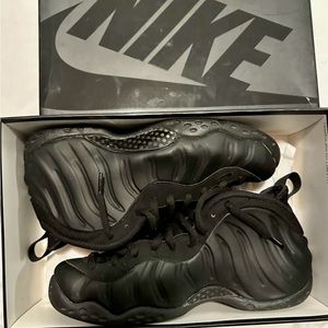 Nike Air Foamposite One style code 314996-001-20 8.5m/10w Black/Black/Anthracite